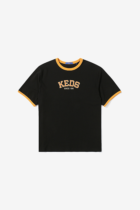 <22SS> Keds 배색 반팔 티셔츠